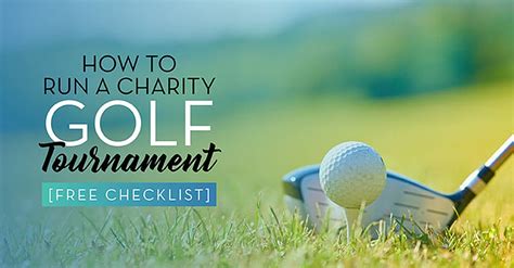 How to Run a Charity Golf Tournament .
